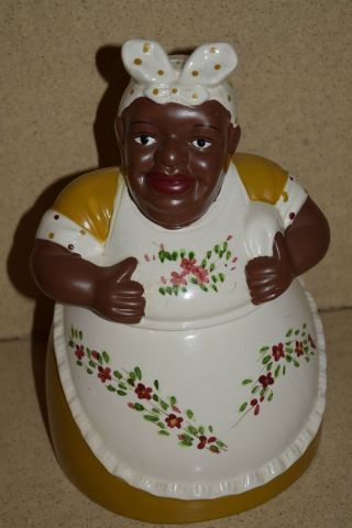 Mccoy Cookie Jar - Black Americana - Aunt Jemima - Mammy - Vintage (8)