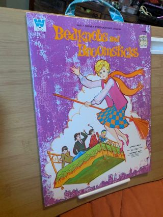 Vintage Walt Disney Bedknobs And Broomsticks Paper Doll Book 1971