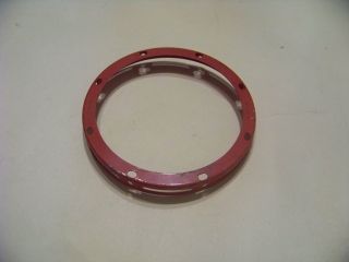 Vintage Meccano Red Flange Ring 5 3/8 " Metal Building Part Toy Construction 143