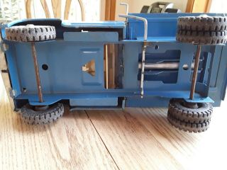 Vintage Pressed Steel Blue Tonka,  Hydraulic Pick Up Dump Truck 5