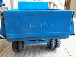 Vintage Pressed Steel Blue Tonka,  Hydraulic Pick Up Dump Truck 7