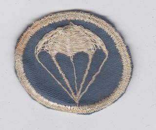 PARACHUTE CAP BADGE OVERSEAS US ARMY PATCH WWII WW2 SSI AB AIRBORNE 2