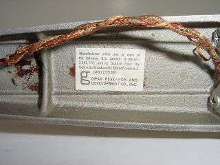 Vintage Gray Research Transcription Turntable Cartridge Headshell & Tonearm 8