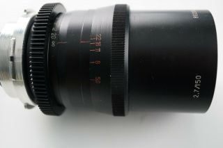 Very Rare OKC - 9 - 150 - 1,  F=150mm /2.  7 (T - 31),  cine lens converted to PL mount, 12