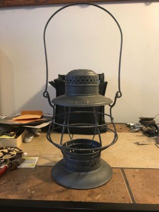 Vintage Dietz No.  6 Bell Bottom Railroad Lantern Lamp Rr