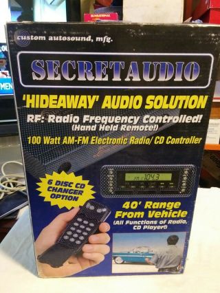 Vintage Secretaudio Hideaway Audio Solution Rf:radio Frequency Controlled