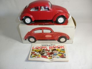 Vintage Tonka Vw Volkswagen Beetle Bug No.  1156 W/ Box & Look Book