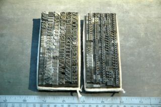 24 pt.  Cheltenham Letterpress Large Font Vintage Lead Type 2