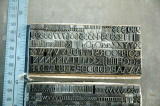 24 pt.  Cheltenham Letterpress Large Font Vintage Lead Type 4