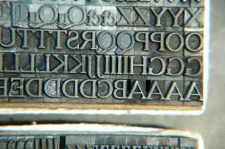 24 pt.  Cheltenham Letterpress Large Font Vintage Lead Type 6
