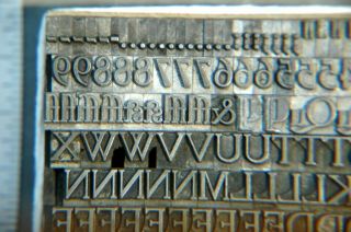 24 pt.  Cheltenham Letterpress Large Font Vintage Lead Type 7