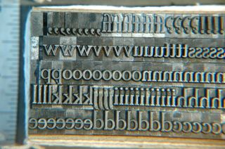 24 pt.  Cheltenham Letterpress Large Font Vintage Lead Type 8
