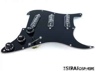 Fender Stratocaster Loaded Pickguard Strat Vintage 59 Black 3 Ply 11 Hole