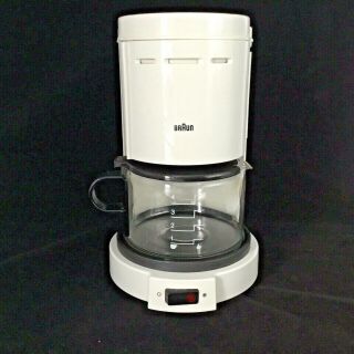 Vintage Braun 4 Cup Aromaster Coffee Maker Permanent Gold Filter White 3075 Kf12