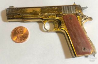 Old Vintage Marx Us Army.  45 1911 Miniature Tiny Toy Gun Pistol