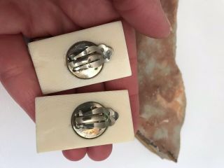 Patricia Von Musulin Earrings Clip Modernist Sculptural Mid Century Modern 4