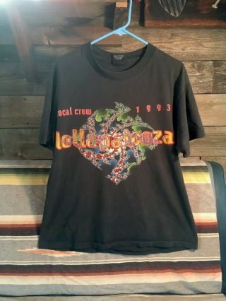 Vtg Lollapalooza 1993 Local Crew Alice In Chains Fishbone Primus Tool T - Shirt Xl