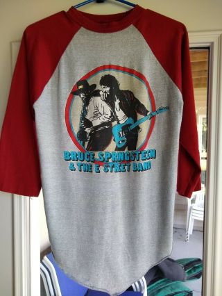Vtg 1980 Bruce Springsteen And The E Street Band Concert T - Shirt Large