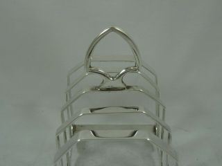 SOLID silver TOAST RACK,  1954,  110gm 2