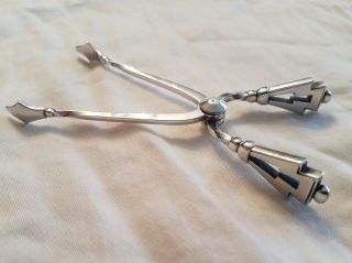 Georg Jensen Sterling Silver Pyramid Sugar Tongs 174.