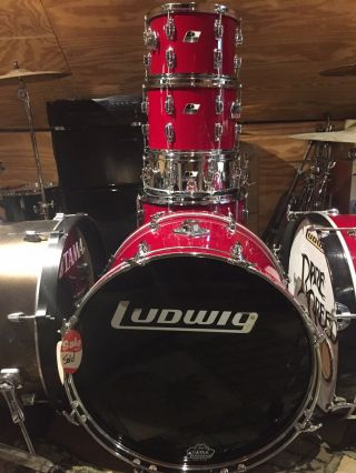 Vintage 1980’s Ludwig Rocker 5 Piece Kit Awesome All Shell Package Usa