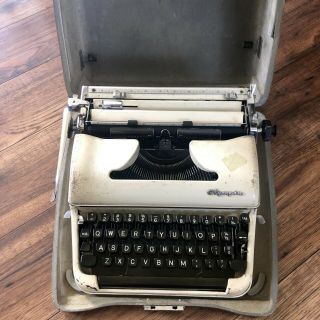 Vintage Olympia Deluxe Typewriter.  Made In Germany Werke Ag