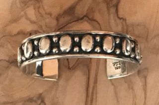 Vintage - Sterling Silver - Southwestern Style Cuff Bracelet - MEXICO TJ - 65 925 3