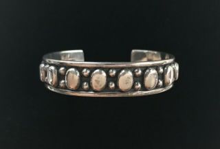 Vintage - Sterling Silver - Southwestern Style Cuff Bracelet - MEXICO TJ - 65 925 5