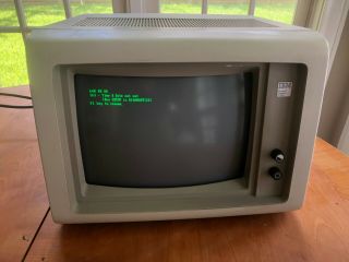 Vintage Ibm 5151 Green Monochrome 12 " Personal Computer Monitor Display 5150 Pc