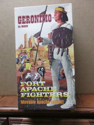 Marx 11 Geronimo Fort Apache Fighters Action Figure Doll 1g