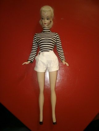 Vintage Barbie/hk Lilli Doll Repaint 11.  5 Inches Tall