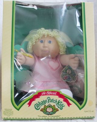 Vintage 1980s Coleco Cabbage Patch Kids Doll Baby Girl
