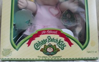 Vintage 1980s Coleco Cabbage Patch Kids Doll Baby Girl 5