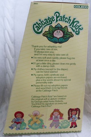 Vintage 1980s Coleco Cabbage Patch Kids Doll Baby Girl 7