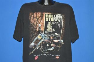 Vtg 90s Rolling Stones Voodoo Lounge Live Tour Harley Davidson 1994 T - Shirt Xl