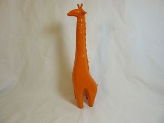 Jaru Of California Rare Orange Vintage Mid Century Modern Giraffe 13 " Tall