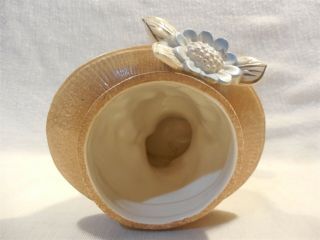 Vintage Rubens Originals Japan Ceramics Tan Lady Head Vase Planter 5 3/4 
