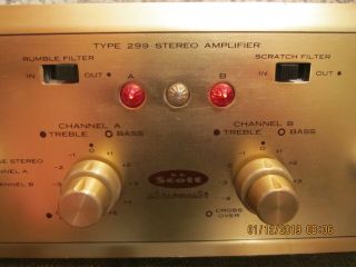 HH Scott 299 TUBE STEREO AMPLIFIER vintage 1960 ' s amp 11