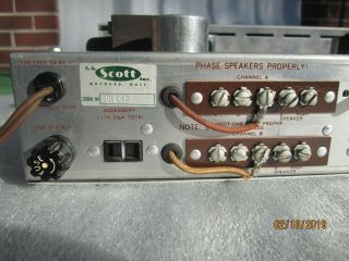 HH Scott 299 TUBE STEREO AMPLIFIER vintage 1960 ' s amp 4