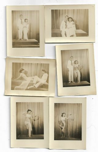 Us Sailor With Japanese Girl Arcade Vintage Photo Booth Photo Risque Nude
