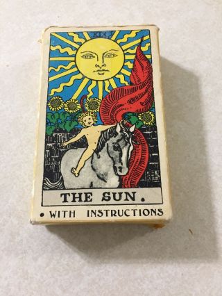 Vintage 1968 Albano Waite Tarot Card Deck Instructions 78 Cards 2