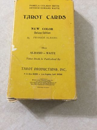 Vintage 1968 Albano Waite Tarot Card Deck Instructions 78 Cards 5