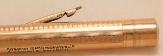 VINTAGE 1920 ' S FULL SIZE SWAN MABIE TODD SOLID GOLD 9K LEVER FILL FOUNTAIN PEN 10