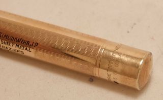 VINTAGE 1920 ' S FULL SIZE SWAN MABIE TODD SOLID GOLD 9K LEVER FILL FOUNTAIN PEN 7