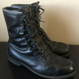 Vintage Vietnam War Addison Boots Mens Size 9.  5 Us Military Combat Dated 1973
