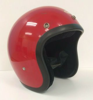 Vintage Bell RT Open Face Motorcycle Helmet: Size 7 3/8 