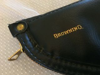 Baby Browning Gun Rug Soft Gun Case Red Felt Interior Leatherette Vintage 2
