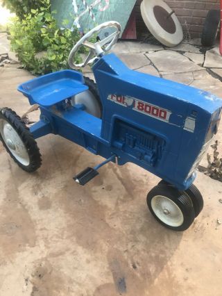 Ertl Ford 8000 Pedal Tractor Model F - 68 Vintage Tractor - Blue All