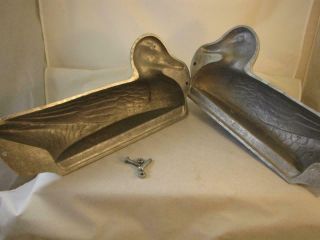 DECOYS UNLIMITED ? ALUMINUM MALLARD MOLD WITH BUILT IN HEAD,  DUCK CALL 3