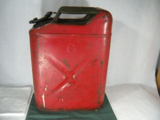 Vtg Jerry Can Ww2 1945 20 5 45 Gas Fuel Tank Jeep Usa